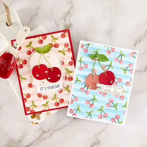 New Cherry Girl Stamps Metal Cutting Dies Stencil Hot Foil Wax Stamper For DIY Decorating Make Scrapbook Paper Gift Card 2025