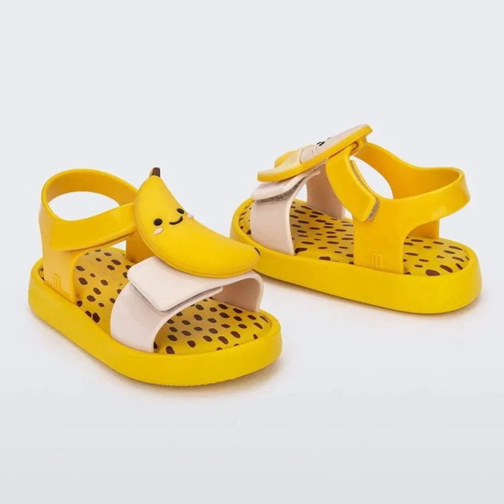 Mini sandalias de fruta para niños y niñas, zapatos de gelatina, aguacate, frutas y zapatillas, zapatillas decorativas de fresa, HMI042