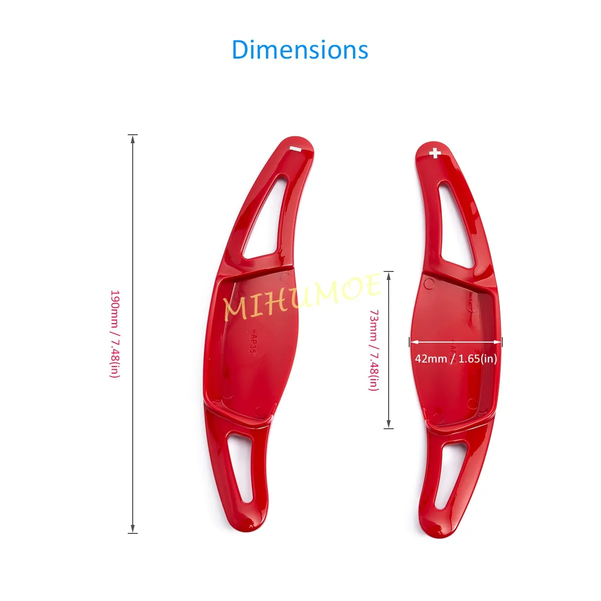 Glossy Red Car Steering Wheel Paddle Shifter Extension For Suzuki Vitara Escudo Ciaz Swift Sport SX4 S-Cross