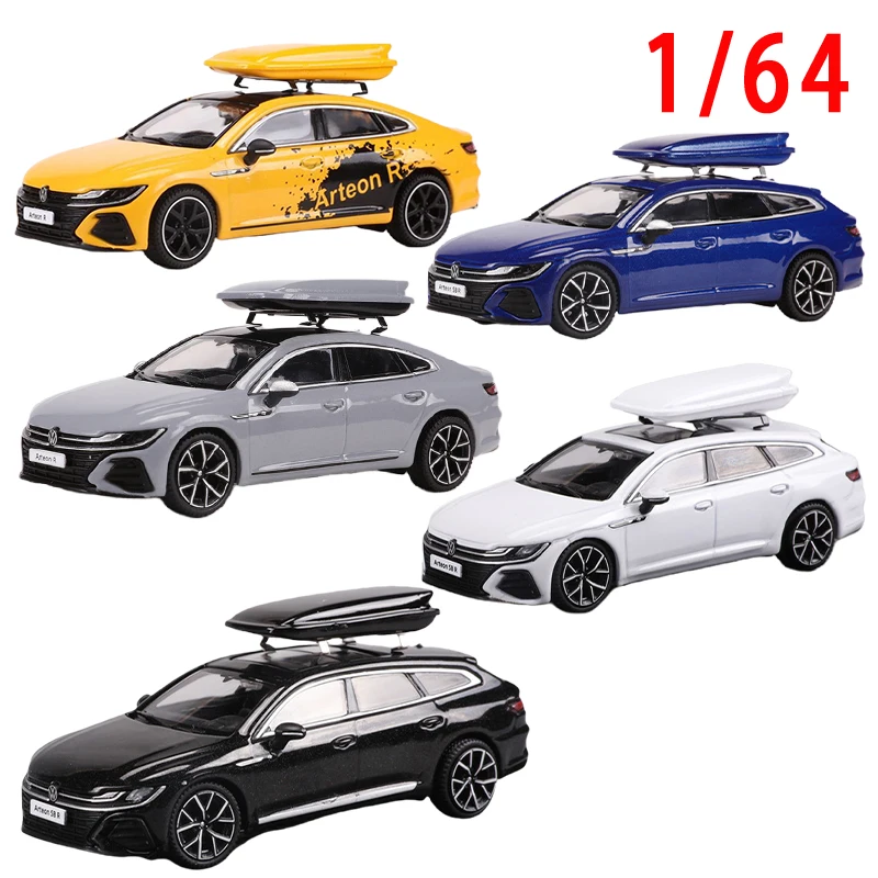 Diecast 1/64 Scale Volkswagen CC Coupe Arteon R Hunting Version Simulation Alloy Car Model Volkswagen CC Coupe Model Collection