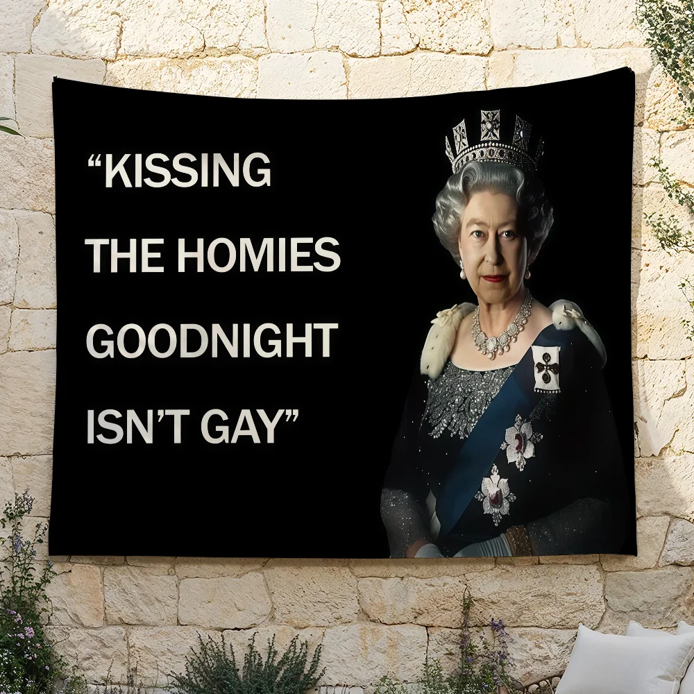 Kissing Homies Goodnight-Flagge für Schlafzimmer, Wohnzimmer, Bar, Garten, Outdoor, aktive Dekoration, Hintergrund und Konzert