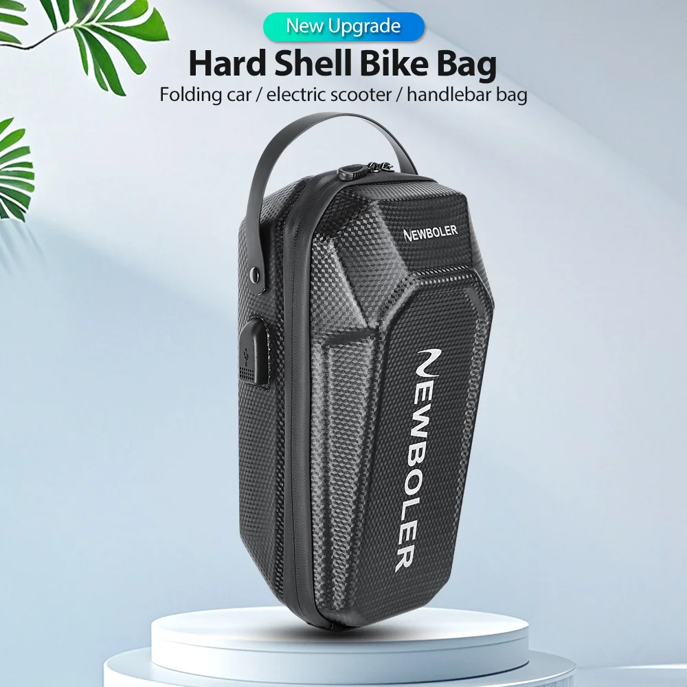 NEWBOLER 3L/5L Elektroroller-Tasche Zubehör Elektrofahrzeug-Tasche mit USB-Anschluss Wasserdichte Roller-Vordertasche Fahrradtasche – Detail 14