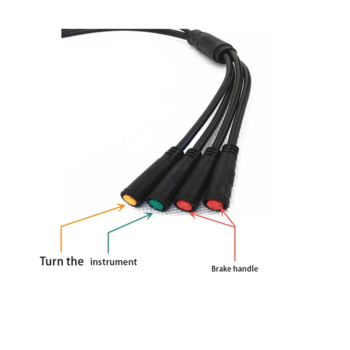 E-Bike 1T4 E-Bike Extension Cord Cable Waterproof Connector for Electric Bicycle Brake Display Throttle Cycling Part.