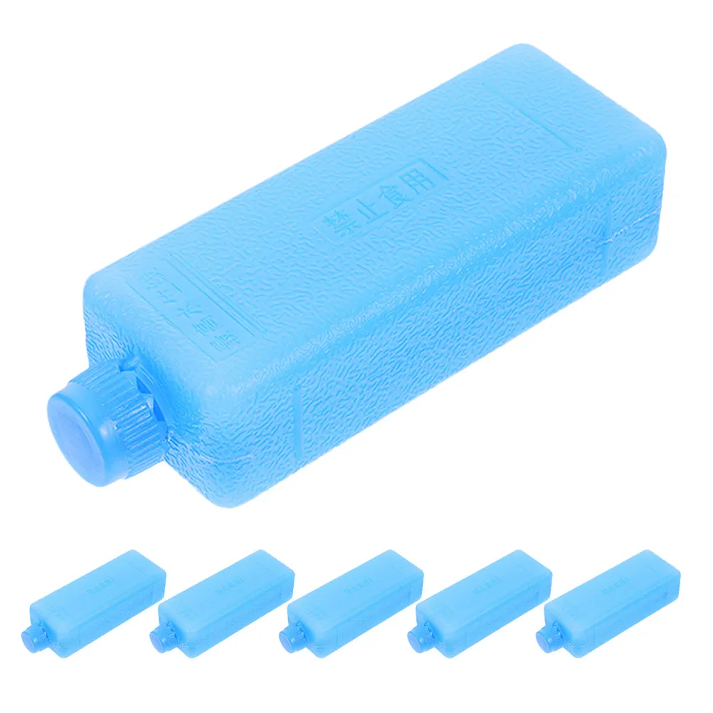 6Pcs Cooling Blocks Ice Crystal Reusable Ice Packs for Air Conditioners Portable Coolers Lunch Boxes Freezer Bags Camping