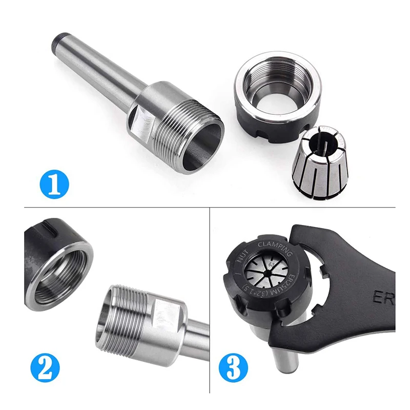 fresh-er25-collet-set-chuck-with-mt2-er25-m10-motor-extension-rod-cnc-engraving-machine-or-milling-lathe-tool