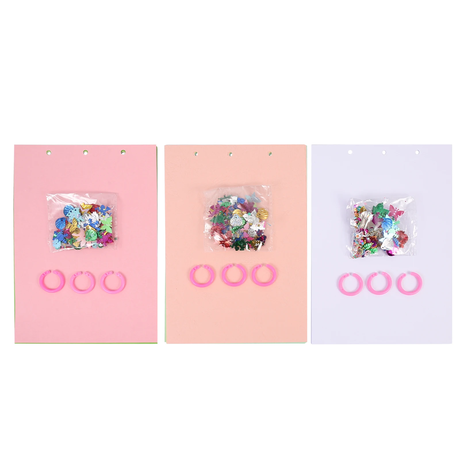 

3Sets DIY Hand Painted Book Making Materials Blank Paper for Sketch Doodle Photo Album Creative Supplies DIY Sketch Book