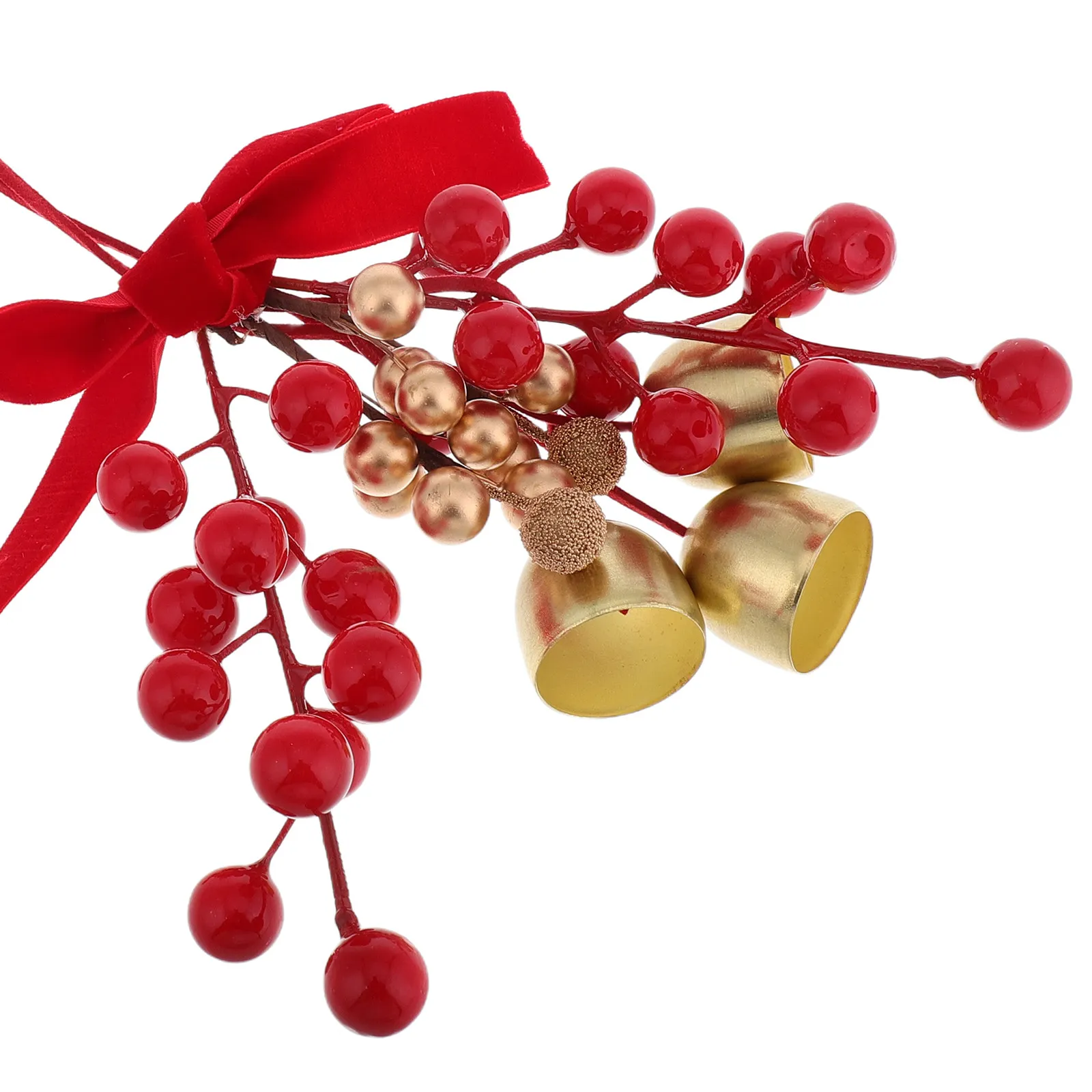 Holiday Door Hanger with Vibrant Red Berries and Lifelike Artificial Flowers Rv Interior Decoration Festive Cheer Christmas
