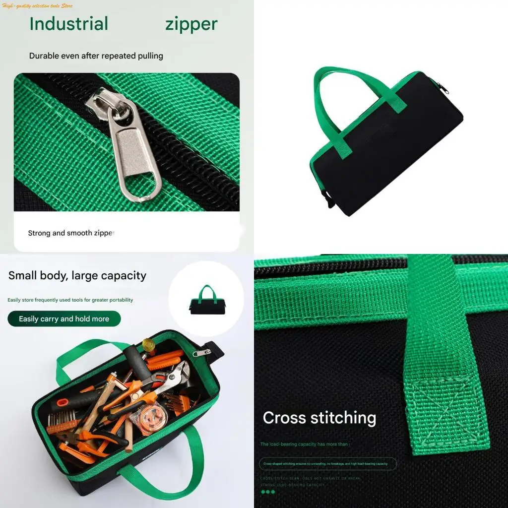 

203F Heavy Duty Tool Carriers Cloth Material Wide Design for Easy Access Portable Construction Size 12x5.7in Ample Storage