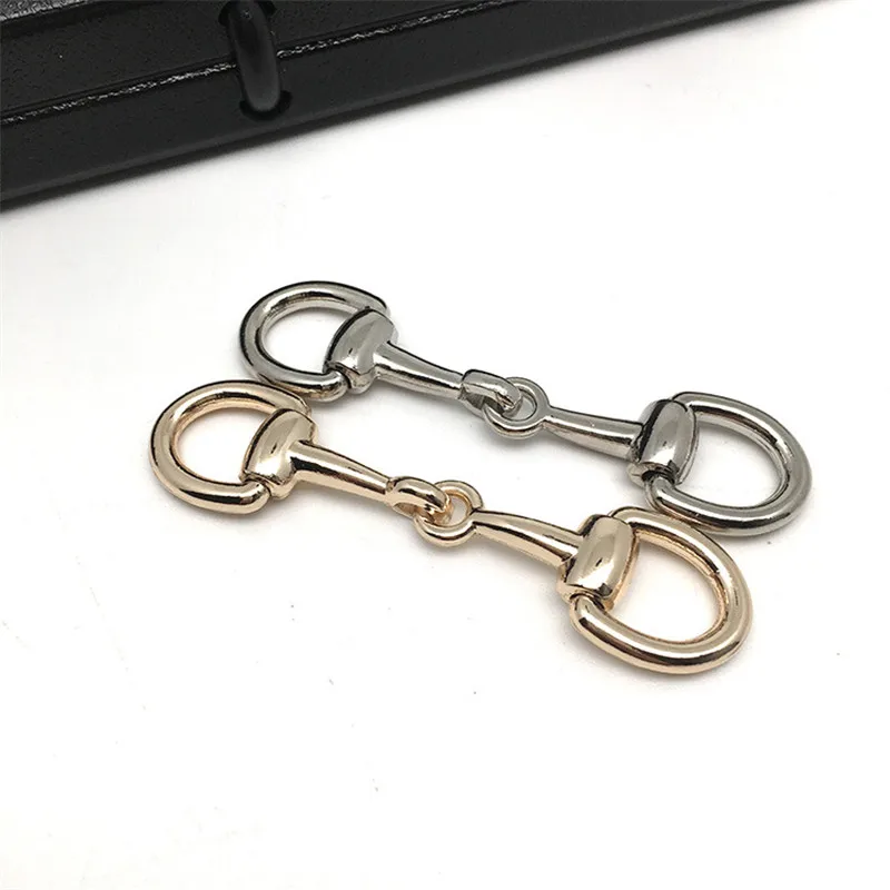 Metal Extender Replacement Connector O Ring Chain with Clasp for Women Handbag Shoes Cloth Pants Decoration DIY Accessories