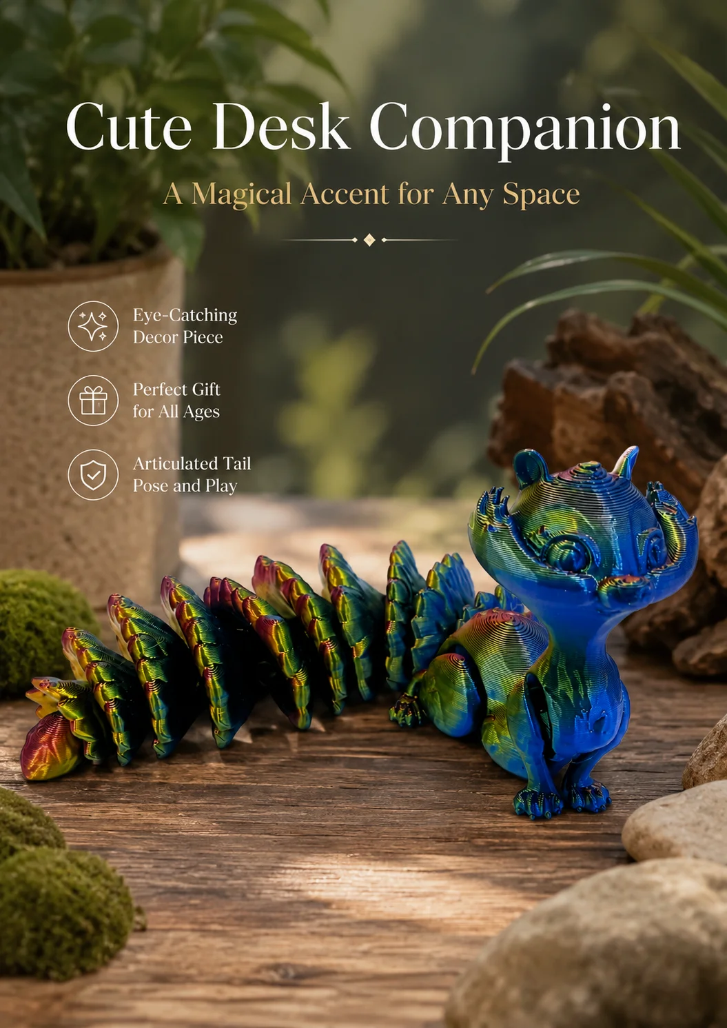 3D Printed Articulated Squirre - огляд і ціна 3D Printing Fidget Toys