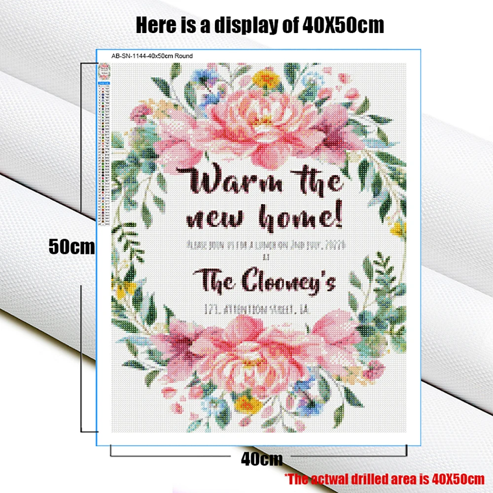 5d DIY Diamant Malerei Kit Segen Nachricht Kunst Wort voller Quadrat & Runde Bohrer Liebe Mosaik Kreuz stich Verkauf Wohnkultur Geschenk – Detail 10