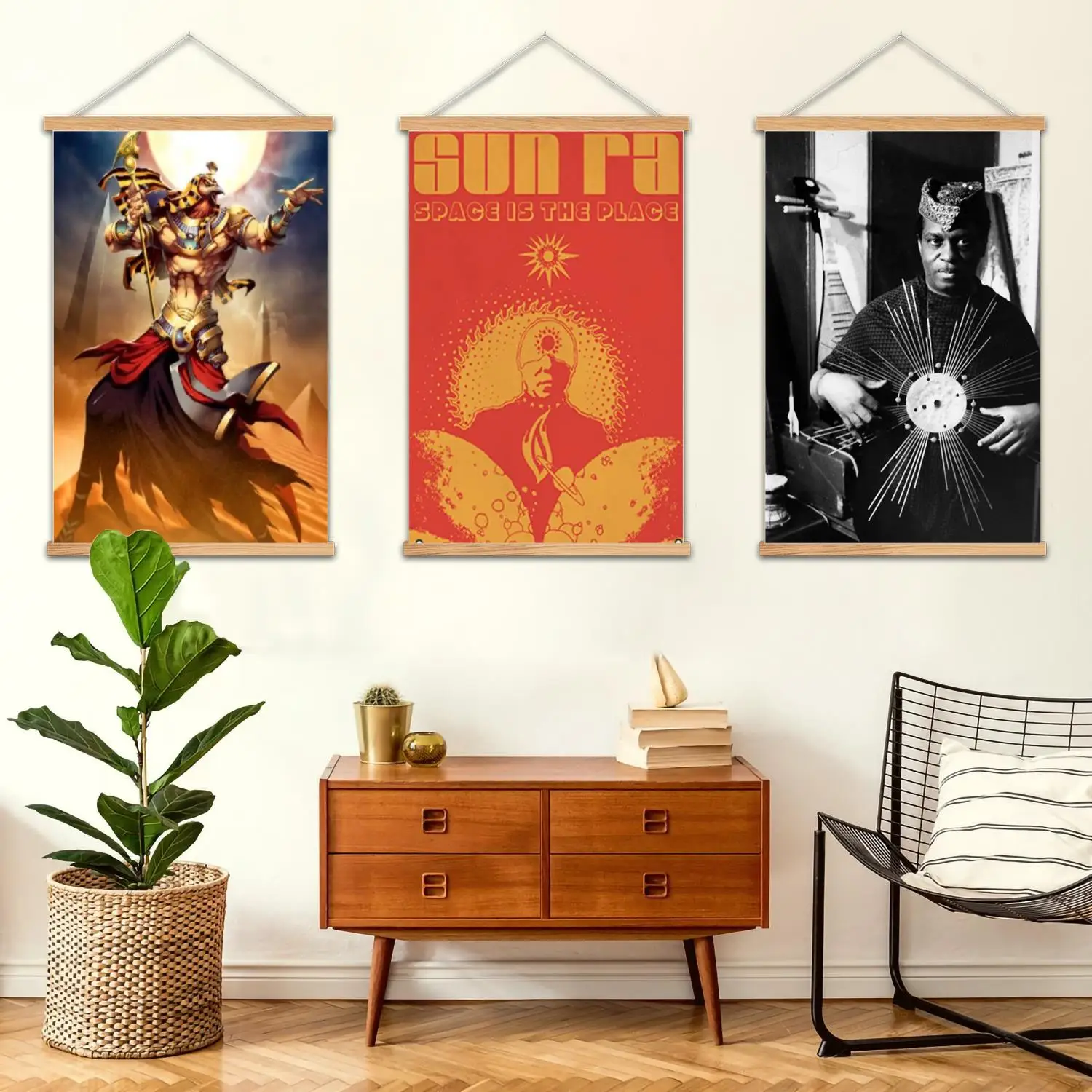 Sun Ra Framed Wall Painting Canvas Art Poster, Wall Art  Modern Family Bedroom Decor Posters,Decorative painting