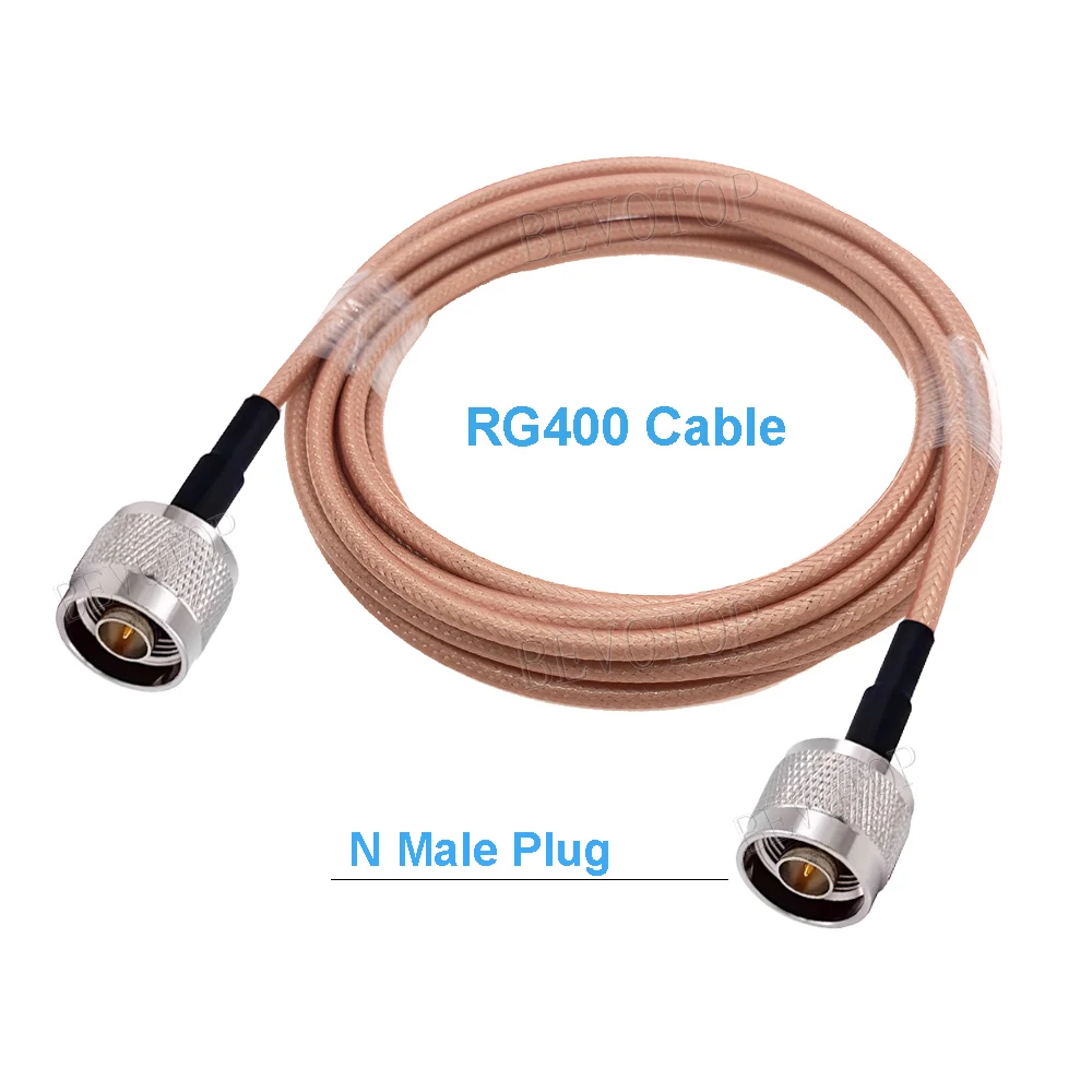 RG400 Double Shielded RF Coaxial Cable Jumper Adapter SO239 N Male to N Male High Quality Low Loss 50-3 50 Ohm