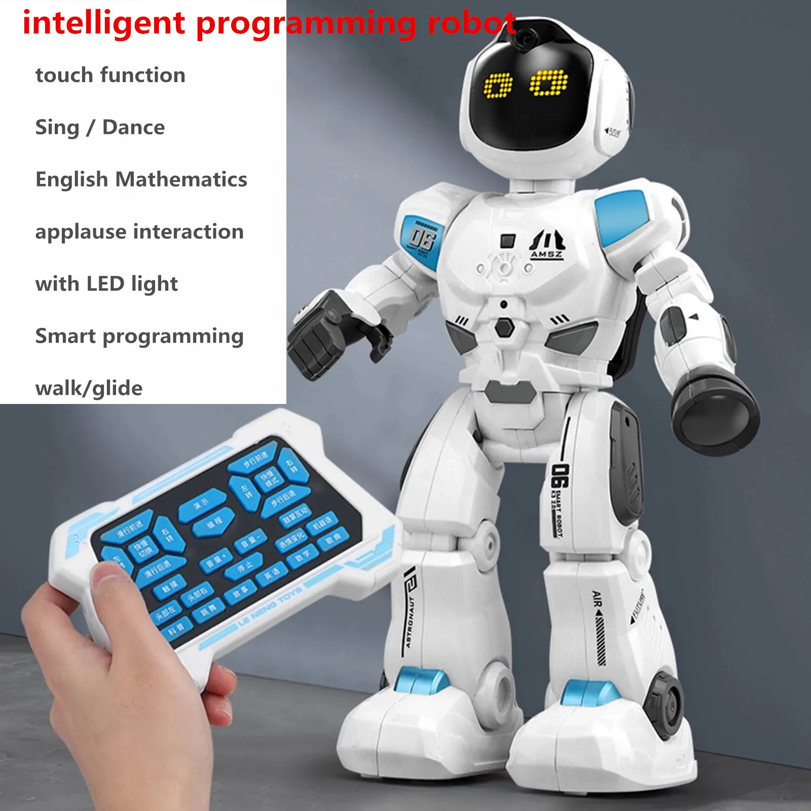 

New RC Smart Robot Touch Function Applause Interaction English Mathematics Sing Dance Robot Toys For kids