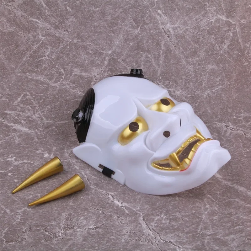 Exorzismus Maske japanische Geist Kopf Gesicht Prajna Maske Lanling König Ghost face traditionelle Maske Halloween Cosplay Masken – Detail 3