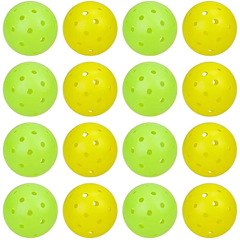 Bolas de Pickleball para exteriores, accesorios de entrenamiento de 40 agujeros, 74mm, bolas de pepinillo estándar, bolas huecas de competición