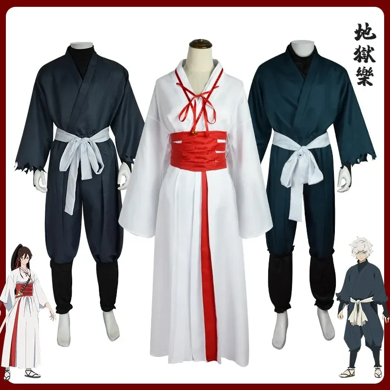 

Jigoku Raku Gabimaru Cosplay Costume Anime Hells Paradise Jigokuraku Yamada Asaemon Sagiri Ninja Suit Men Women Kimono Halloween