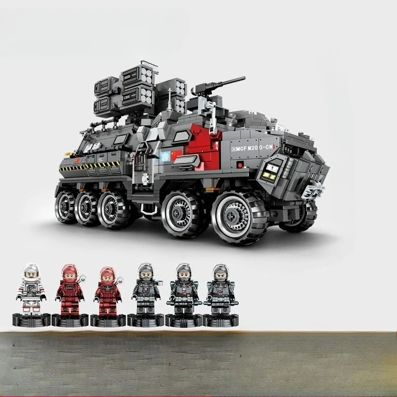 Senbao Wandering Earth High Difficulty Large Sized Personnel Carrier Adult Assembly Building Blocks Toy Gift Ornament