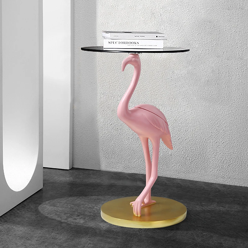 Nordic Light Luxury Flamingo Home Decor Resin Statue Figurines Ornaments Home Living Room Decoration Creative Housewarming Gifts