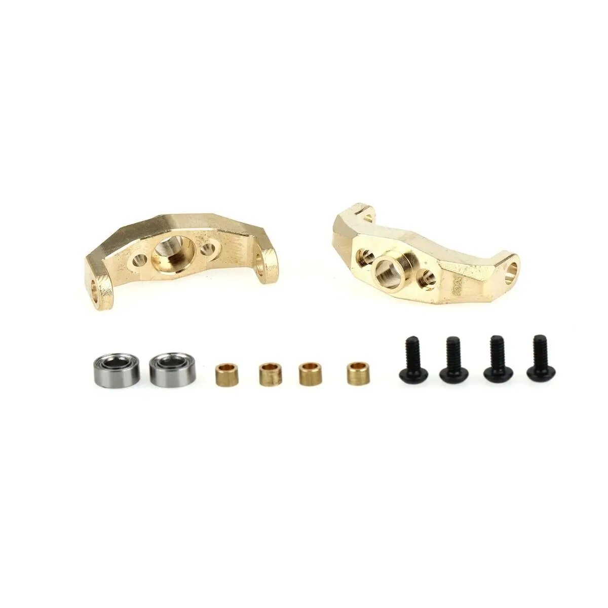 LCX Racing 1/18 RC Crawler Brass Portal Drive Caster Blocks C Hub Carrier for Traxxas TRX4M Upgrades Parts Accessories