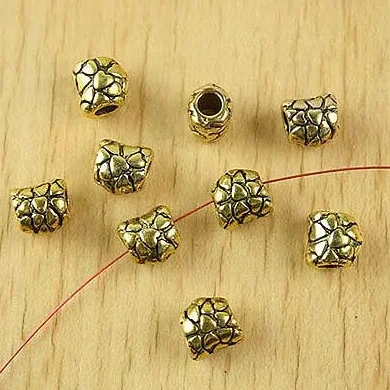 20pcs 9.2x9.1mm the hole 3.7mm Alloy matel dark gold charms crafted  spacer beads HWH1368