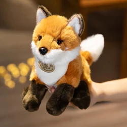 Cute Simulation Fox Plush Toy Kawaii Stuffed Wild Animals Lovely Lifelike Plushies Fox Soft Kids Toys Birthday Gifts Home Decor