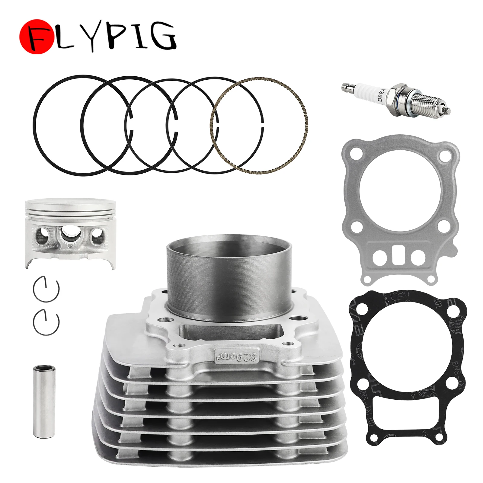 

78mm Cylinder Piston Gasket Top End Rebuild Kit for Honda TRX350FE Rancher 350 4X4 ES 2000-2006 12100-HN5-670 13010-HN5-671