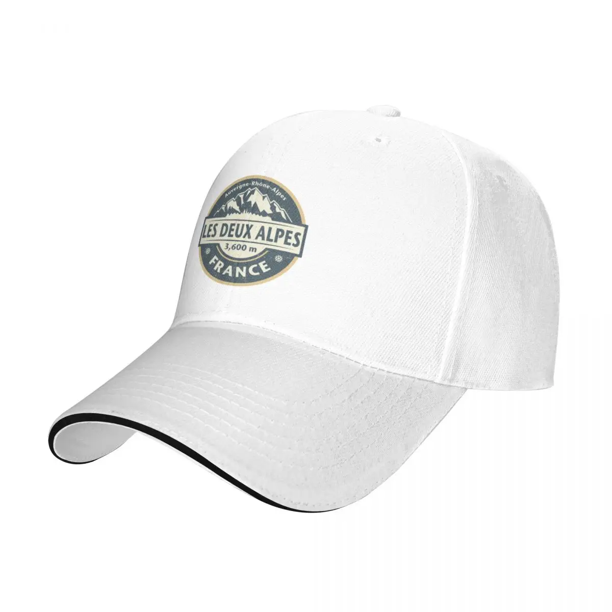 Les Deux Alpes-gorra de béisbol de Francia para hombre y mujer, sombrero Rave, gorra de béisbol, bolsa de playa de moda, Diseñador