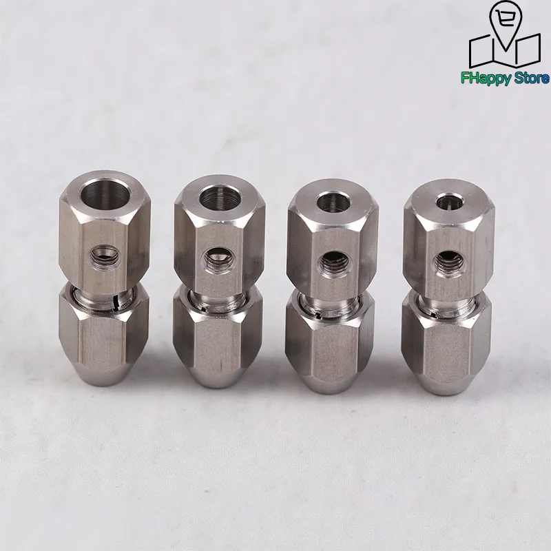 1Set Flexible Coupling Stainless Steel Flex Collet Coupler 3.17/4/5/6MM For Model Electric Boat Parts