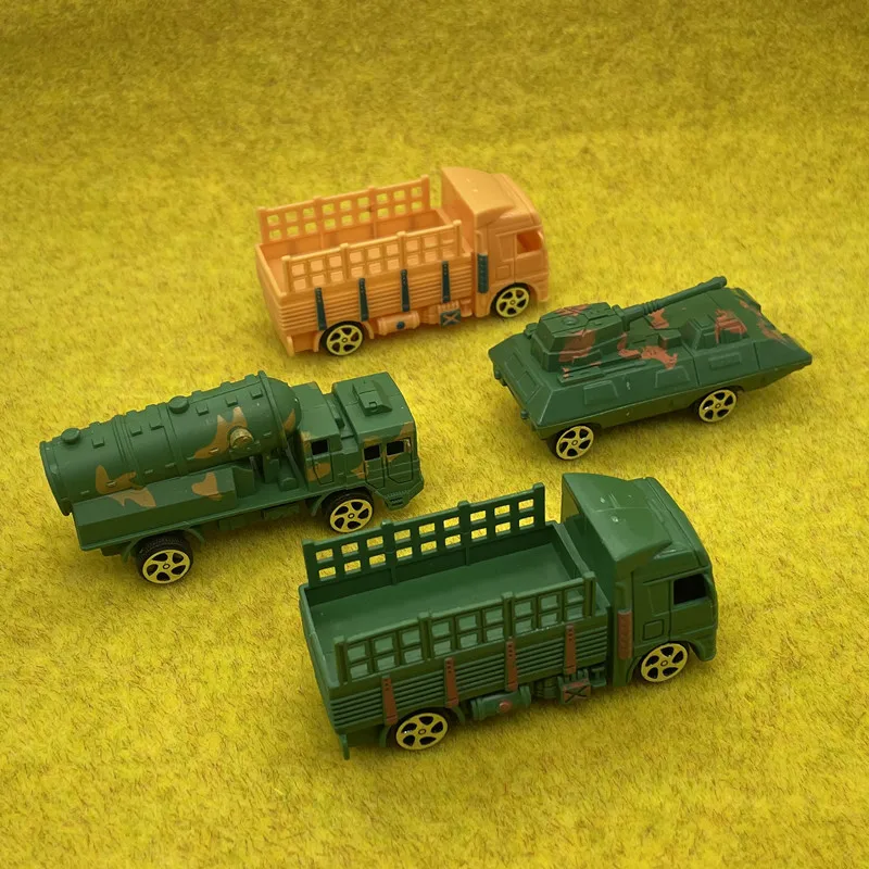 

10Pcs Simulation Tanks Missiles Transporters Inertial Car Toy Models Military Models Small Soldiers Scene Accessories Boy Gifts