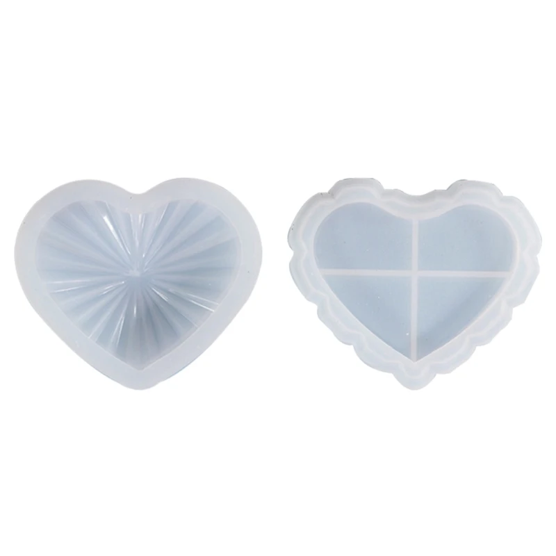 

DIY Crystal Epoxy Resin Moulds Storage Box Moulds Heart Shaped Silicone Material