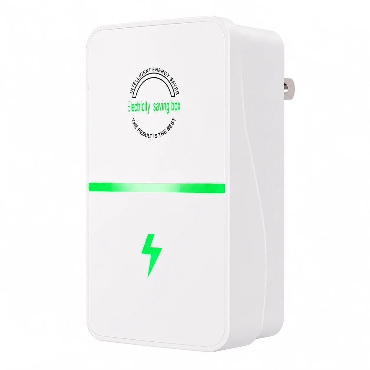 1pc Energy Saving Plug Efficient White Smart Power Saver Socket for Home Office Hotel 3500W Voltage Stabilizer Durable