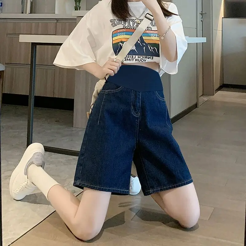 Maternity Denim Shorts Summer Maternity Pants Maternity Jeans Plus Size Jeans