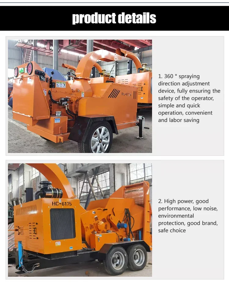 Mobile Wood Crusher Shredder Machine High Efficiency Diesel Powered Tree Branch Grinder Forestry Biomass Recycling Equipment
