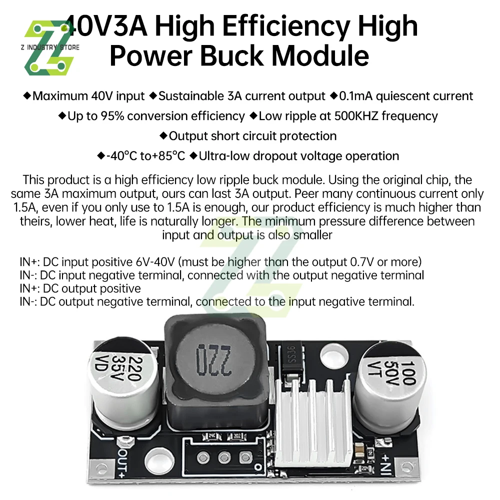 DC6-40v To DC 3.3v/5v/9v/12v/24v 2.5-26v Step-down Power Module Voltage Regulator Module Stabilizers