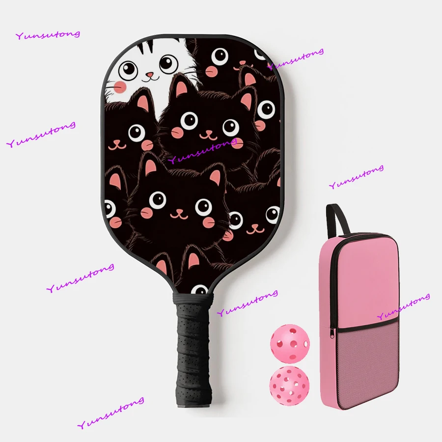 

Lucky010 Thermoformed T700 Необработанное углеродное волокно/стекловолокно Pickleball Paddle Spin Текстурированная поверхность с пенопластовым краем Эргономичная ручка