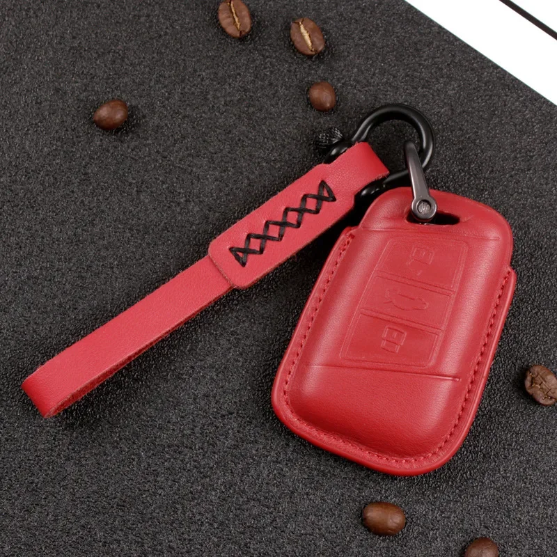 For Volkswagen 2020 CC Magotan 330 B8 2019 Passat Genuine Leather Car Key Case Cover Protection Car Accessories Key Purse Bag