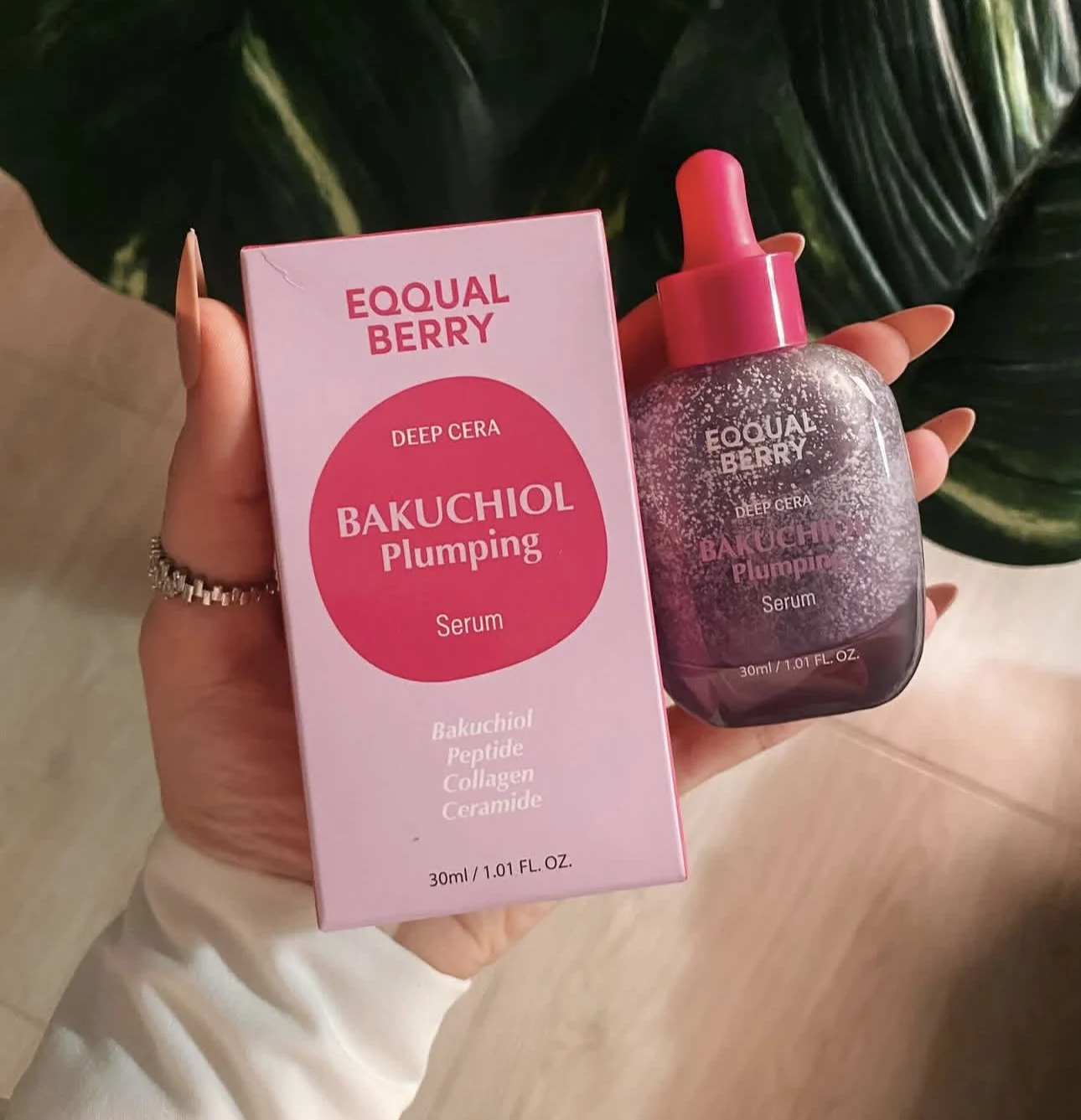 Suero Reafirmante Deep Cera Bakuchiol 30ml EQQUALBERRY Alternativa al Retinol Suero Iluminador con Vitaminas Suero Facial Antienvejecimiento