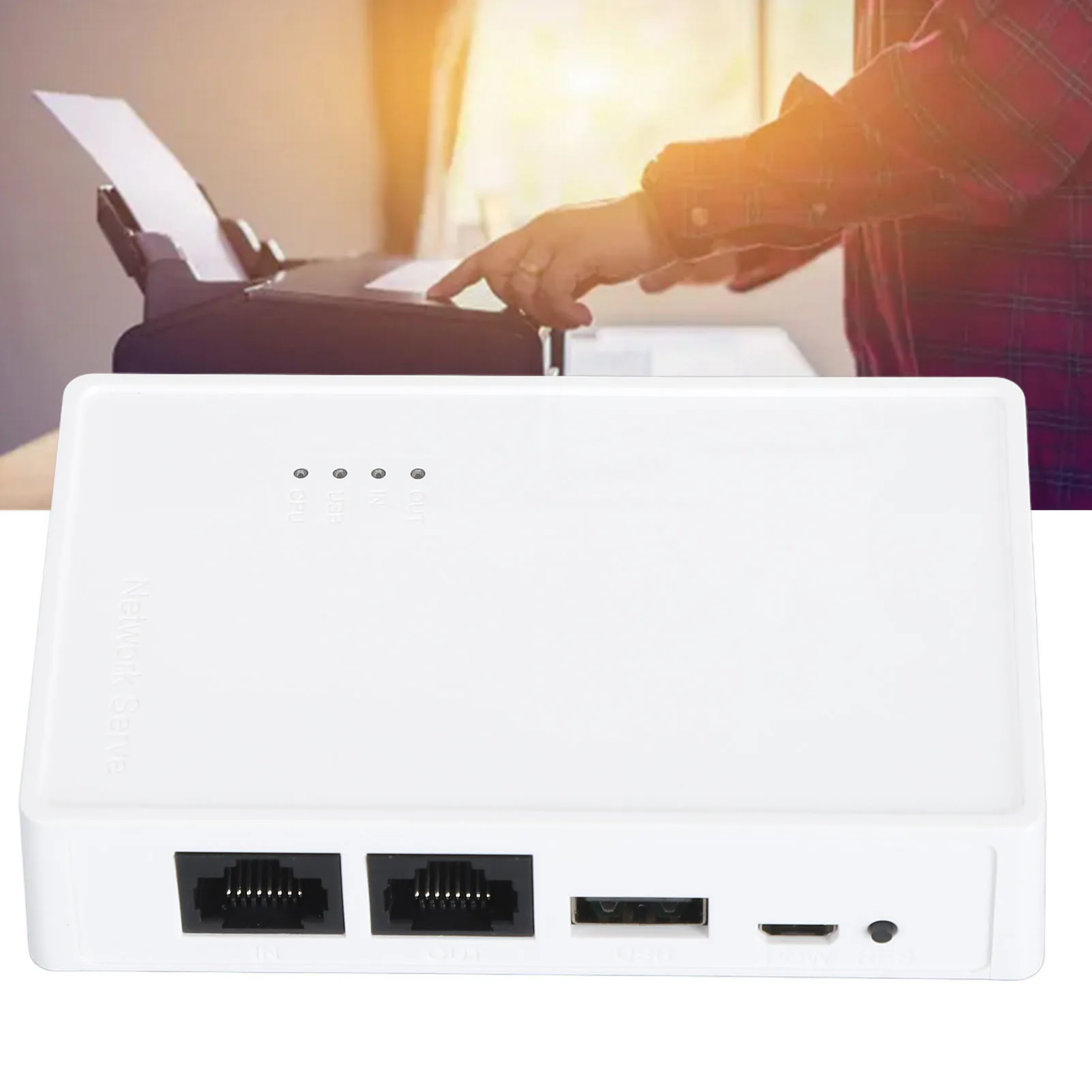 

Беспроводной USB-сервер печати Проводные беспроводные автономные режимы Сервер печати USB2.0 480 Мбит/с с сетевым мостом 10/100 Мбит/с для принтера RAW