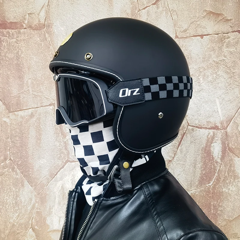 

Orz Open Face Half Moto Motorcycle Helmet vintage Motorbike Vespa capacete Chopper Bike