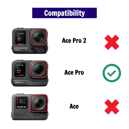 Imagen 2 del producto aMagisn ND CPL UV Filtros de lente para Insta360 Ace Pro , ND8 ND16 ND32 ND64 Filtro impermeable para Insta 360 AcePro Accesorios