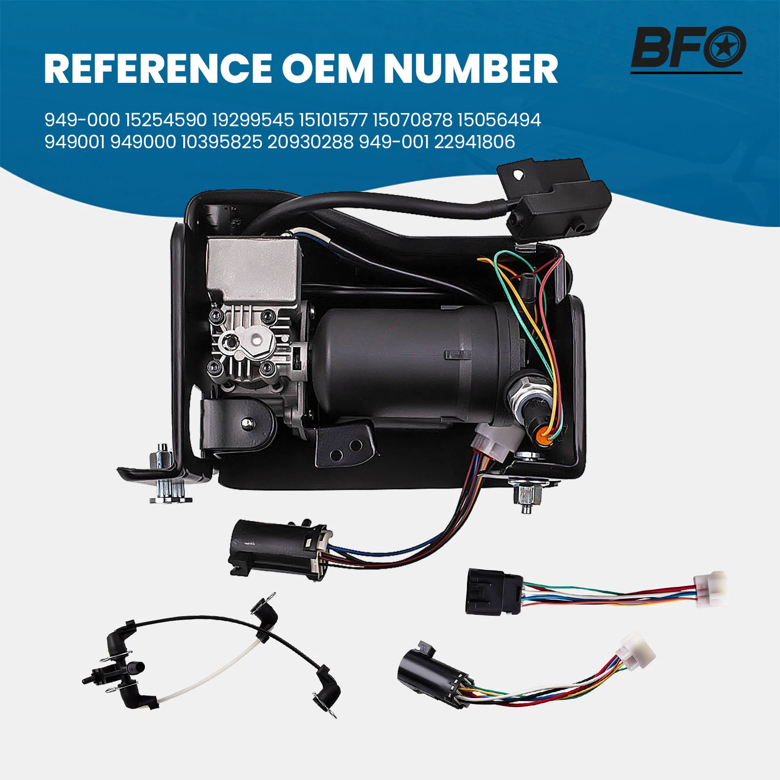 Air Ride Suspension Compressor 2000-2013 For Chevrolet Suburban 2500 15254590 For GMC CADILLAC ESCALADE YUKON 15254590 15101577