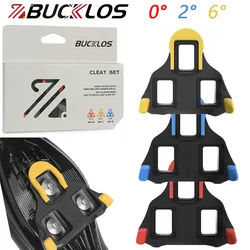 BUCKLOS Road Bike Cleat for SPD-SL System 0/2/6ยฐ Bicycle Self-locking Pedal Cheat Durable Clipless Pedal Cleats for SPD SL SH10