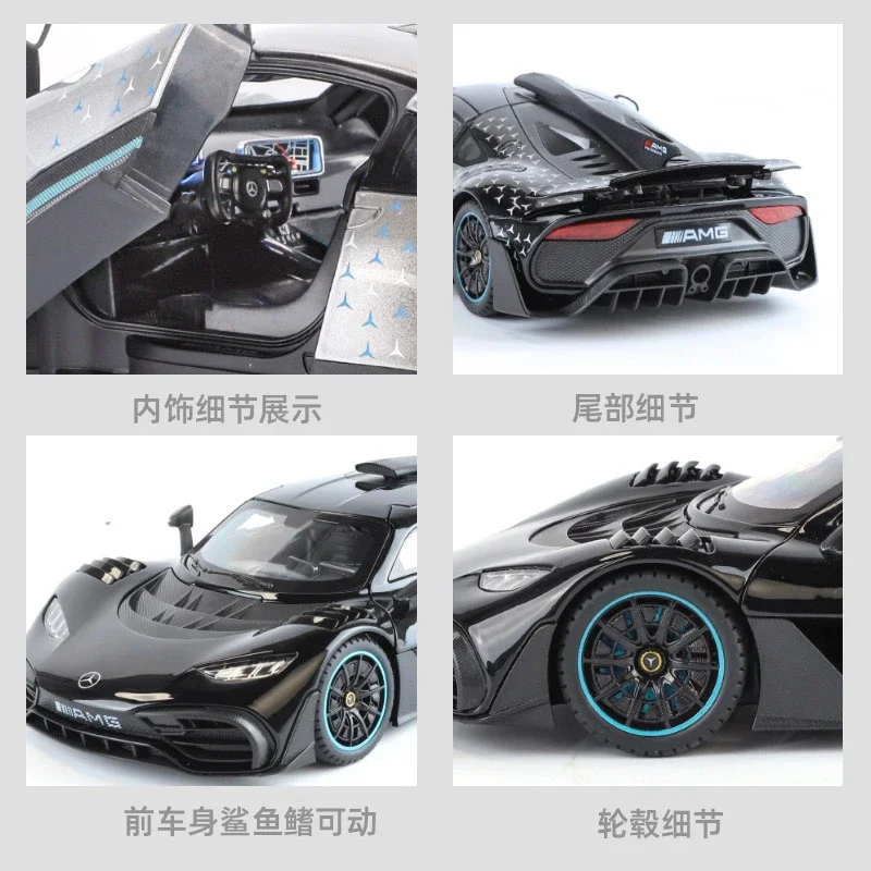 1:18 amg um carro de liga diecasts veículos de brinquedo metal modelo de carro de brinquedo som e luz coleção crianças brinquedo diecast 1/18