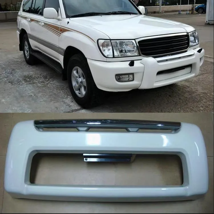 For TOYOTA Land Cruiser LC100 FZJ100 UZJ100 4500 FJ100 1998-2007 ABS Pearl white front Bumper Guard