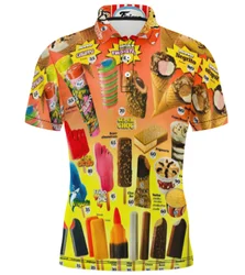 Newest Ice Cream 3D Printed Summer Short-sleeved Men's Women Polo T-shirts Fashion Casual Harajuku Shirt Cool High Quality Tops