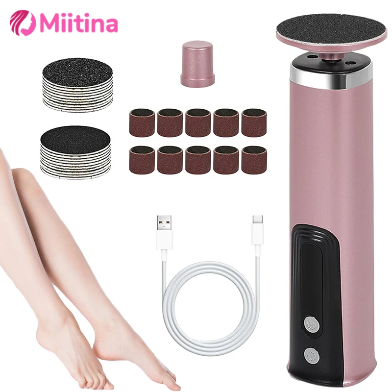 

Wireless Electric Foot Callus Remover Machine Rechargeable Pedicure Tool Dead Skin and Cuticle Removal Replacement Sand Gift