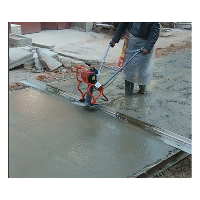 Portable 4 Meters Concrete Vibrating Screed Cement Floor Leveling Machine