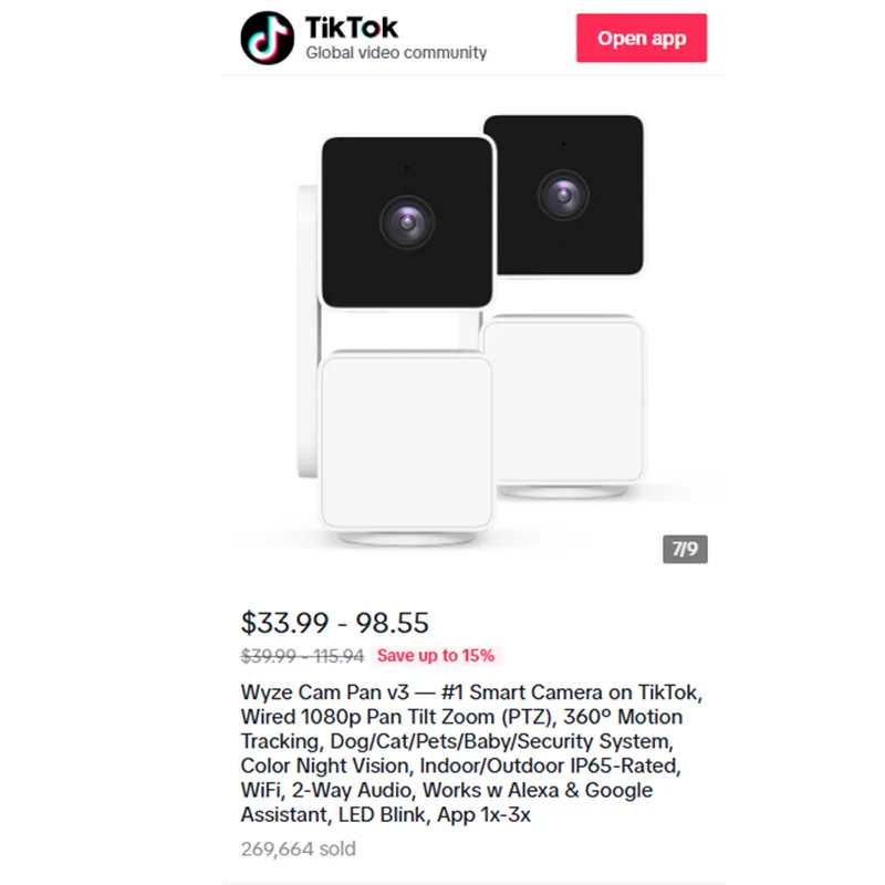 Webcam 1080p Cloud Ant Intelligence wifi Monitoring 360 Duyun Platform Motion Tracking Night Vision Two-Way Voice Waterproof