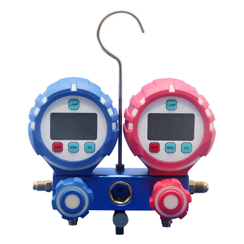 Alat Ukur Tekanan R410AR134AR22 Set Pengukur Refrigeran Digital Otomatis